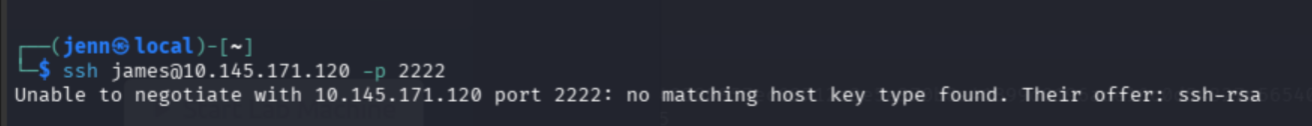 SSH connection error due to legacy ssh-rsa host key type rejected by modern OpenSSH